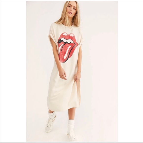 Free People X Daydreamer Rolling Stones Maxi Top